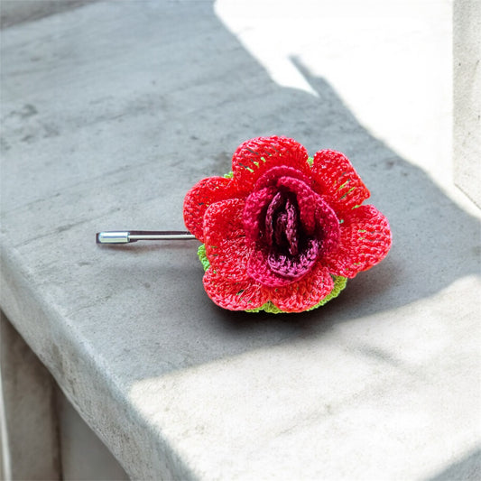 Kırmızı Gül Broş