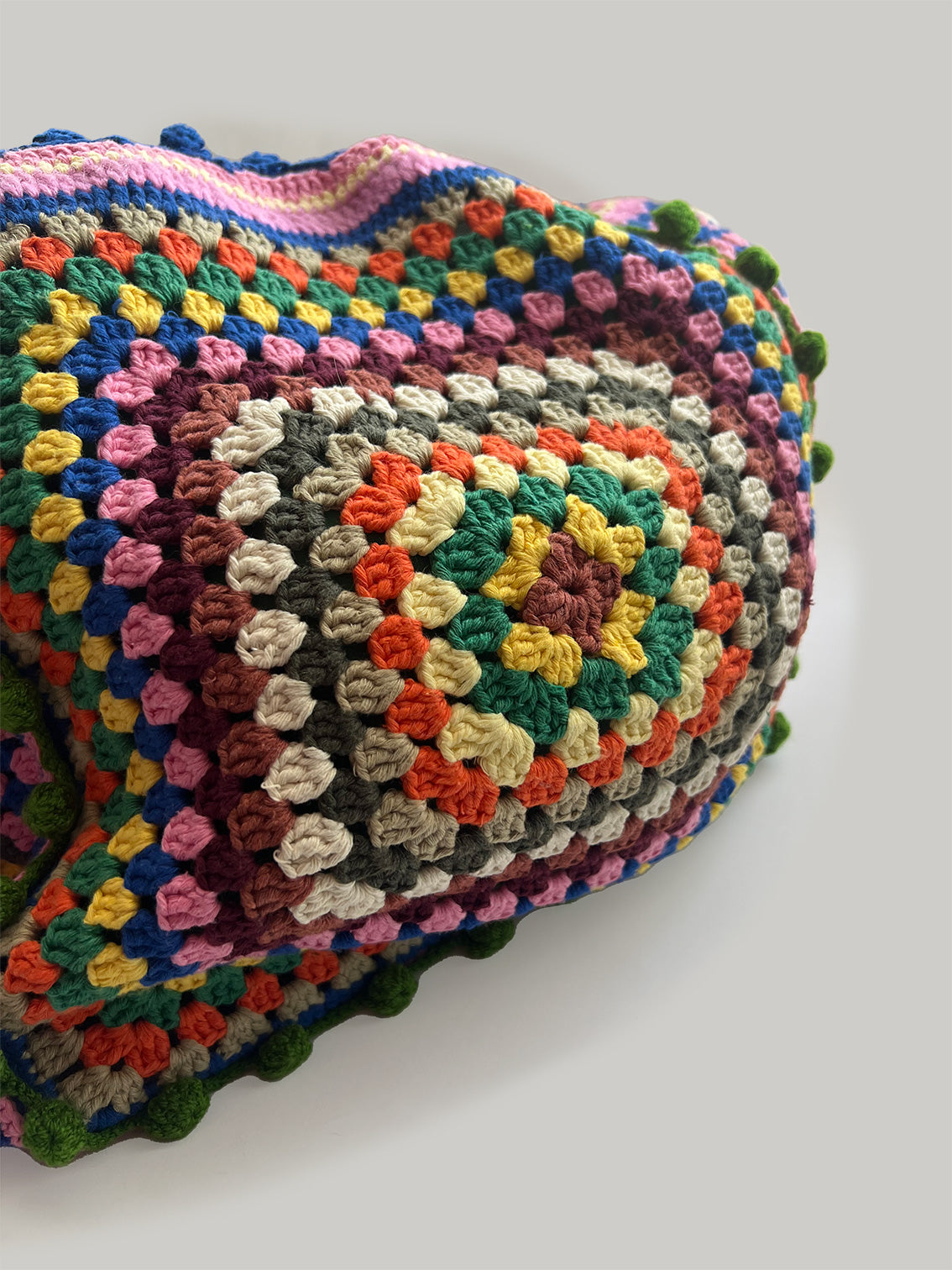 Bohem Tarz Omuz Çantası- Pembe Tonlar