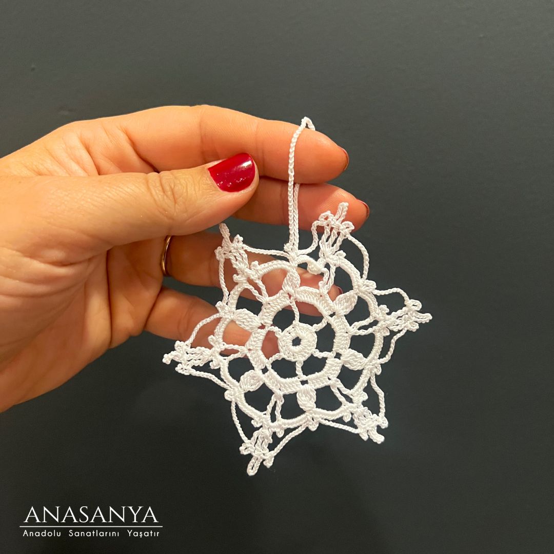 İğne Oya Kar Tanesi-4lü set