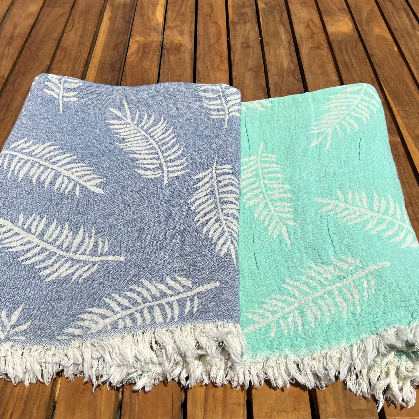 Doğa Desenli Peştemal Havlu