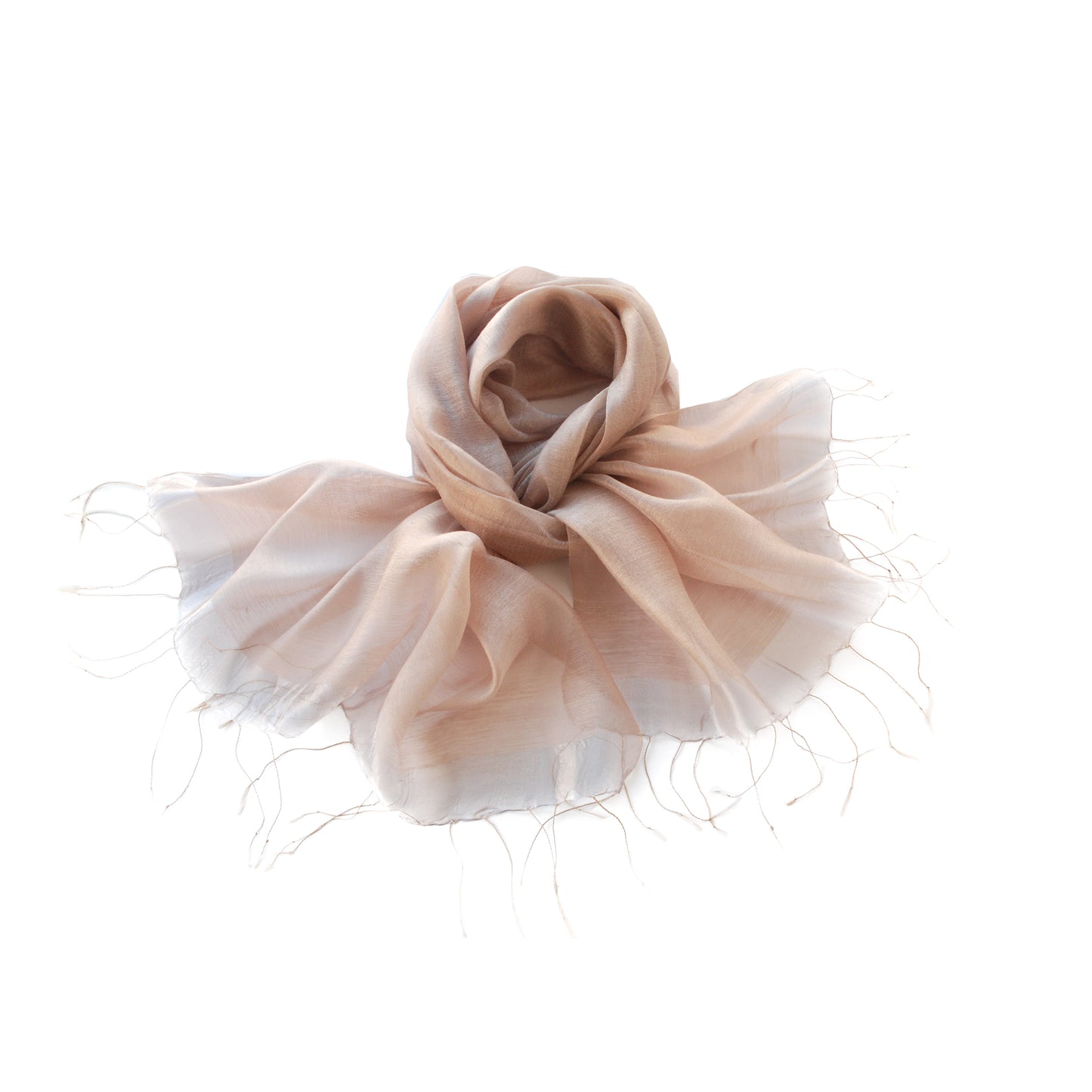 Pudra Renkli İpek Fular