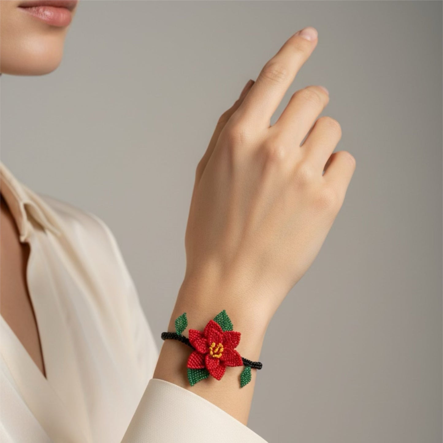 Yılbaşı Çiçeği Bileklik
