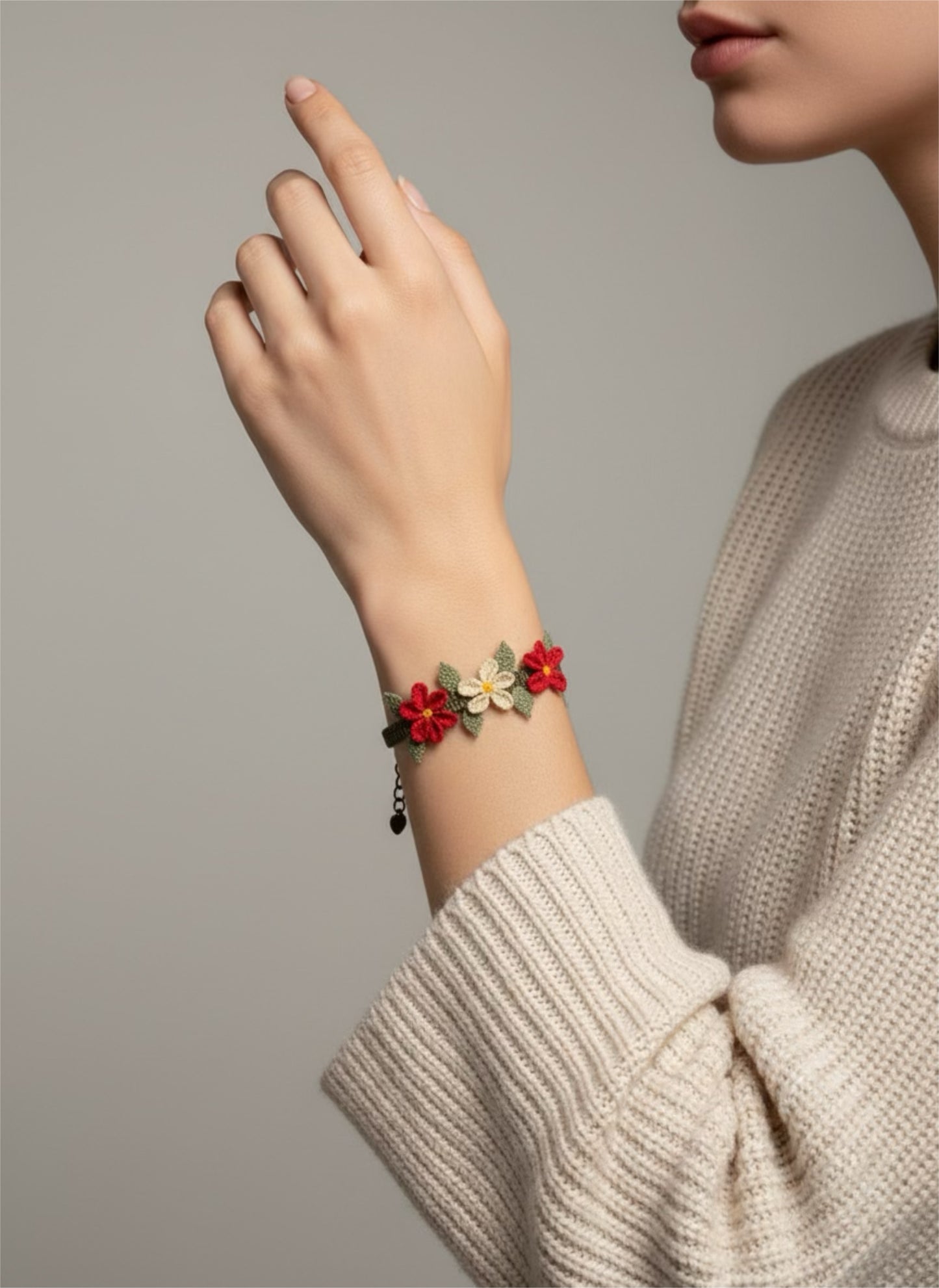 Üç Çiçek Bileklik