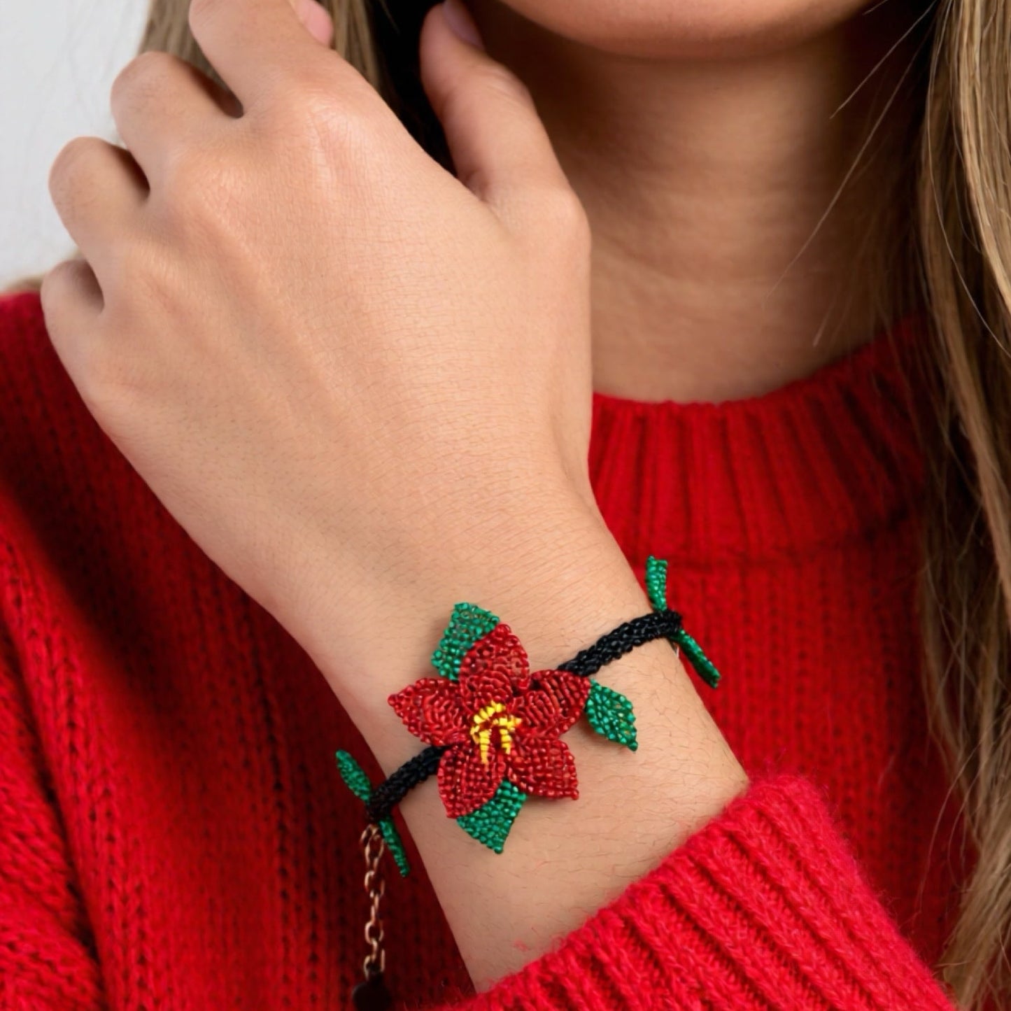 Yılbaşı Çiçeği Bileklik