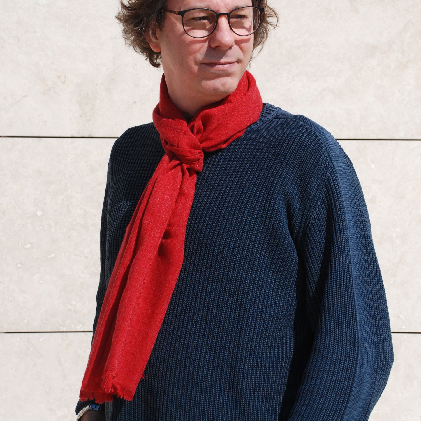 Erkek Yün İpek Atkı