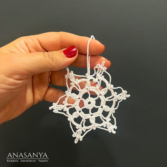 İğne Oya Kar Tanesi-4lü set