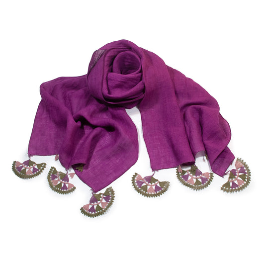 SEREN Mor Keten Şal
